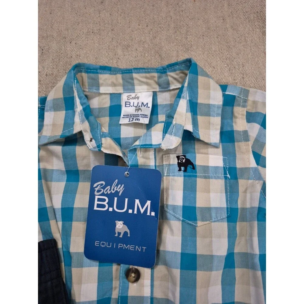 Baby b.u.m infant summer outfit size 12 months nwt